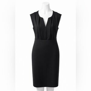 Banana Republic Black Sheath Dress | V-Neck | Size Small | NWT
